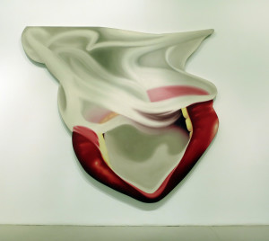 Tom Wesselmann, Smoker #14, oil on canvas, 101 x 114 inches, 1974.