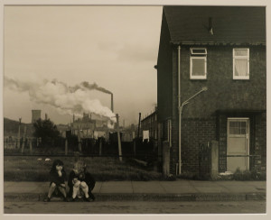 Chris Killip, Two girls, Grangetown, Middlebrough, Teeside, gelatin silver print, 16 x 20 inches (approx.), 1975.