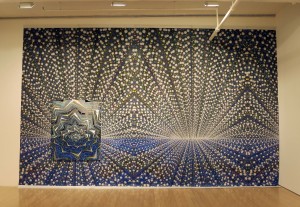 Barbara Takenaga, Lift II, acrylic on linen, 54 x 45 inches, 2015.