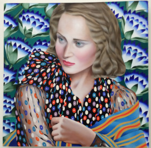 Jocelyn Hobbie, Cobalt (Emerald), oil on canvas, 20 x 20 inches, 2016.