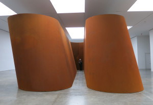 Richard Serra, NJ-1, weatherproof steel, six plates, overall 13’ 9” x 51’ 6” x 24’ 6”, 2015.