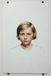 Lordan Bunch, Amiable no 9, oil on panel, 17.5 x 11.5 inches, 2012.