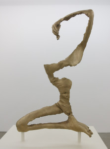 Naotaka Hiro, Big Question, bronze, steel stand, 40 x 24 x 12 inches, unique, 2016.