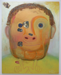 Nicole Eisenman, Whatever Guy, oil on canvas, 2009, 82 x 65 inches, 2009.
