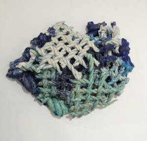 Robert Raphael, Untitled (Rope Study), ceramic glaze, 20 x 16 x 14 inches, unique, 2015.