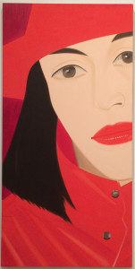 Alex Katz, Red Coat, oil on canvas, on loan from the American Contemporary Art Foundation, Inc. Leonard A. Lauder, President, 1982.