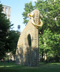 Martin Puryear, Big Bling, installation view in Madison Square Park, 2016.