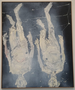 Georg Baselitz, Zweimal Treppe runter (Twice Down the Stairs), oil on canvas, 122 1/16 x 99 5/8 inches, 2016.