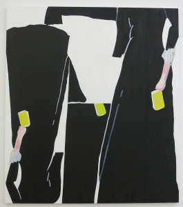 Elizabeth McIntosh, Black Dress, oil on canvas, 85 x 75 inches, 2016.