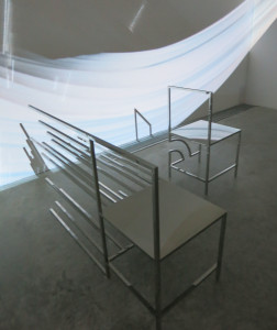 Nendo:  50 Manga Chairs, installation view, Friedman Benda, Sept 2016.