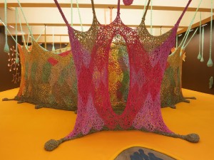 Ernesto Neto, installation view of ‘The Serpent’s Energy Gave Birth to Humanity,’ at Tanya Bonakdar Gallery, November 2016.