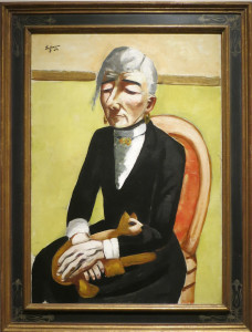 Max Beckmann, The Old Actress, oil on canvas, 1926.