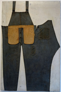 Charles Platt, The Hired Man, mixed media, 58 x 38 inches, 1959.